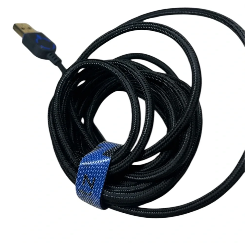 Black and Blue USB to mini usb 6 Ft. Charging Cable